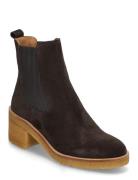 Booties - Flat - With Elastic Brown ANGULUS