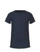 Nmfvilke Ss Slim Top Navy Name It