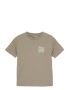 T-Shirt Print Khaki Daily 7