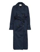 Kapatricia Trench Coat Navy Kaffe