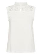 Crlivy Sleeveless T-Shirt White Cream