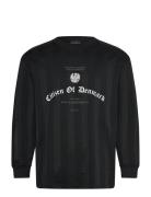 Football Jersey Long Sleeve Tee Black HAN Kjøbenhavn