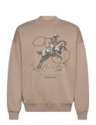 Anf Mens Sweatshirts Beige Abercrombie & Fitch