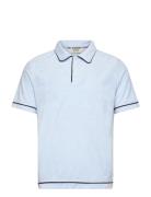 Towelling Relaxed-Fit Polo Blue Scotch & Soda