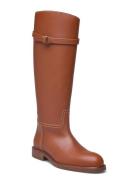 Calfskin Tall Riding Boot Brown Polo Ralph Lauren