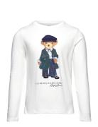 Polo Bear Cotton Jersey Long-Sleeve Tee White Ralph Lauren Kids