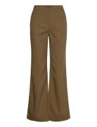 Canvas Wide-Leg Pant Khaki Lauren Ralph Lauren