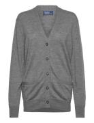 Wool Long Cardigan Grey Polo Ralph Lauren