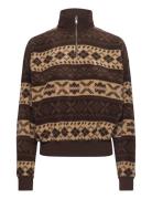 High-Pile Fleece Mockneck Brown Polo Ralph Lauren