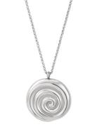 Spiral Necklace Silver Silver Bud To Rose