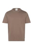 Mercerized Cotton Tee S/S Brown Lindbergh Black