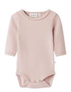 Nbfthoro Hif Ls Slim Body Lil Pink Lil'Atelier