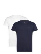 V-Neck T-Shirt 2-Pack White GANT