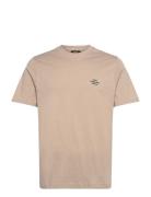 Cotton Jersey Frode Emb Logo Tee Beige Mads Nørgaard