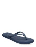 Flip Flops With Braided Strap Blue Rosemunde