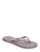 Flip Flops With Braided Strap Grey Rosemunde