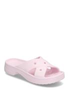 Cl Womens Cross Strap Pink Crocs