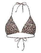 Rwshiitake Triangle Bikini Top Brown Rosemunde