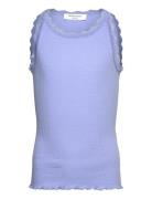 Rkbalta Modal Sl Lace Top Blue Rosemunde Kids