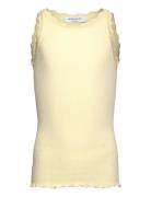 Rkbalta Sl Regular Lace Top Yellow Rosemunde Kids