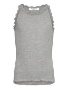 Rkbalta Modal Sl Lace Top Grey Rosemunde Kids