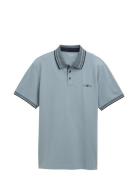 Polo With Print Blue Tom Tailor