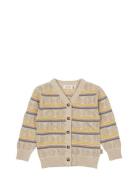 Cardigan Crafted Stripe Beige Petit Piao