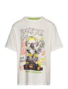 Knit T-Shirt Short Sleeves White Boboli