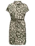 Cardiega Ss Blk Dress Green ONLY Carmakoma