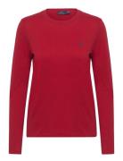 Long-Sleeve Jersey Crewneck Tee Red Polo Ralph Lauren