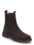 Booties - Flat - With Elastic Brown ANGULUS