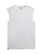 Raw Edge Slub Tank White Superdry
