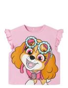 Nmfmara Paw Capsl Nreg Top Box Cplg Pink Name It