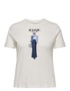 Carkita Life Ss Jeans Tee Jrs White ONLY Carmakoma