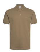 Structured Polo Shirt S/S Khaki Lindbergh