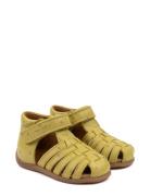 Starters? Velcro Braid Sandal Green Pom Pom