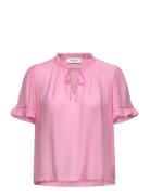 Rwroa Ss Regular Blouse Pink Rosemunde