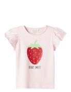 Nmffollyglitter Ss Top Box Pink Name It