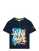 Knit T-Shirt Navy Boboli