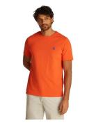 Monogram Imd Tee Orange Tommy Hilfiger