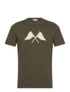 Copenhagen Print Tee S/S Khaki Lindbergh