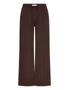 Wideleg Trousers With Elastic Waist Brown Mango