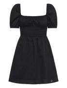 Tjw Cotton Voile Mini Dress Ext Black Tommy Jeans