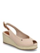 Flag Mid Wedge Espad Slingback Beige Tommy Hilfiger