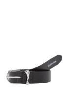 Ck Must Organic Loop Belt 25Mm Black Calvin Klein
