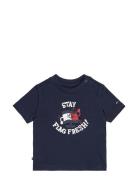 Boys Graphic Tee Ss Navy Tommy Hilfiger