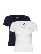 Tjw 2Pack V-Neck Tee Navy Tommy Jeans