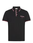 2-Col Tipping Ss Pique Polo Black GANT