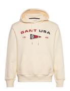 Graphic Sweat Hoodie Cream GANT