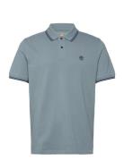 Tipped Pique Short Sleeve Polo Blue Timberland